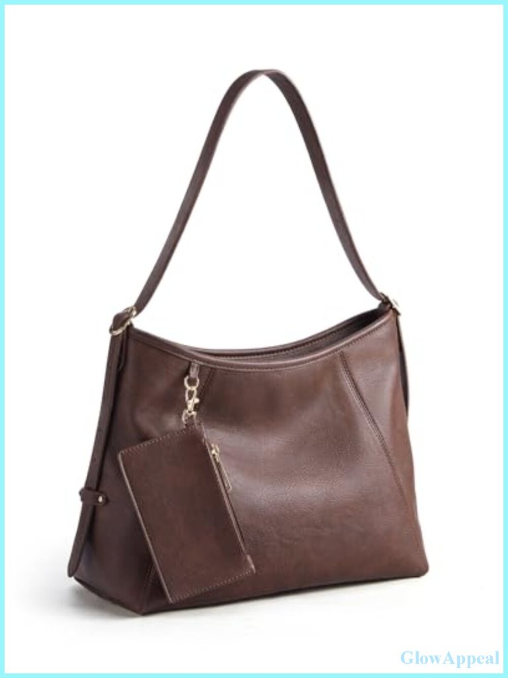 Hobo Bag for Women PU Leather Crossbody Tote Multi-Pocket Zipper with